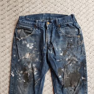 Levis 511 Men's Slim Fit Distressed Painters Denim Pants Jeans